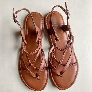 Mia Adrianna Braided Sandals